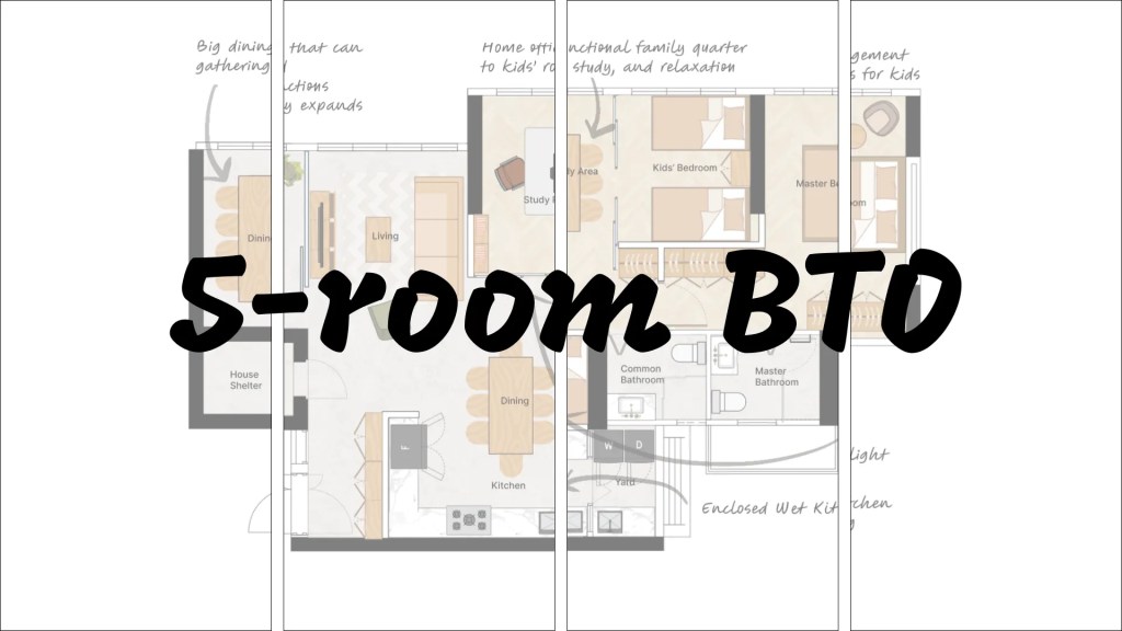 4 Layout Ideas for a 5-room HDB or BTO