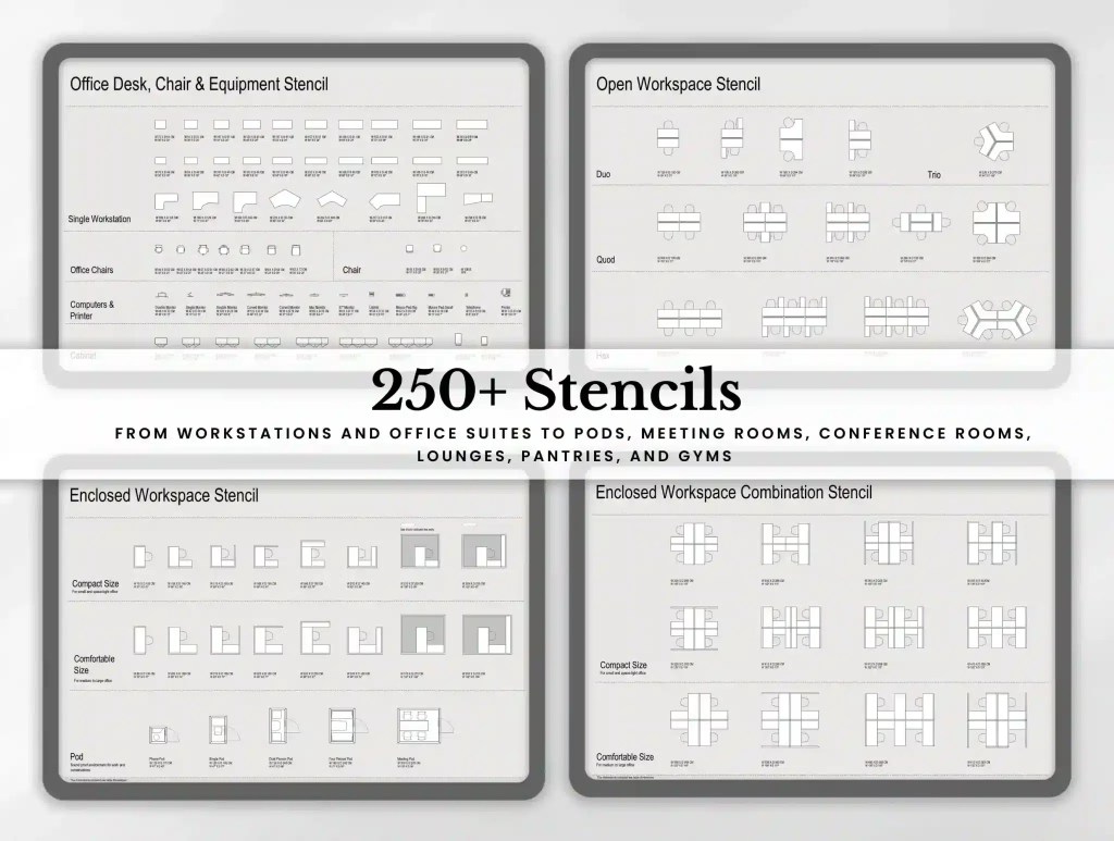 Office Layout Planner Stencils
